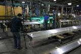 "Manufacturing Marvels" photographer Frank Wachowe films Dant Clayton's welded decking process.
